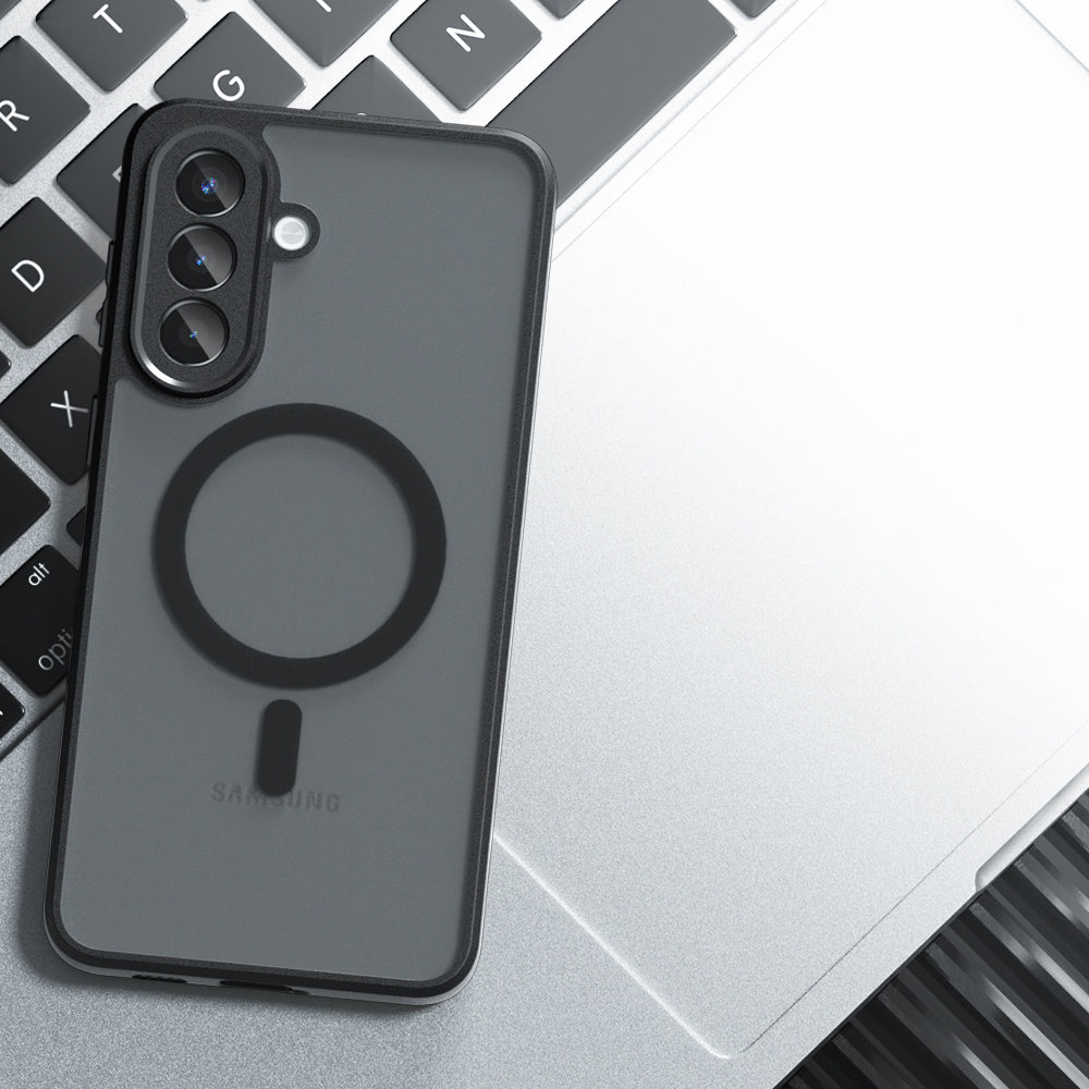 MagSafe cover til Samsung Galaxy A57 5G, Techsuit, PureFrost, Satin Sort