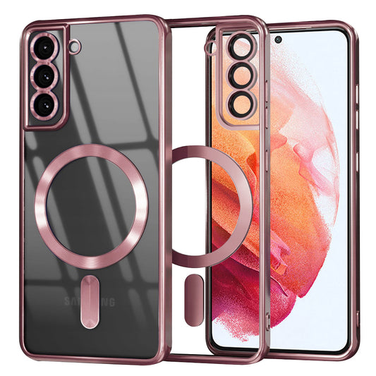 MagSafe-etui til Samsung Galaxy S21 5G G991, Techsuit, Luxury Crystal, Pink