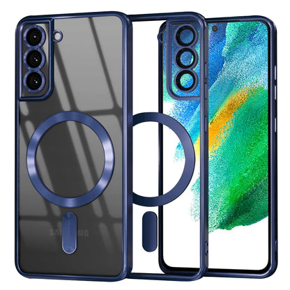 MagSafe-etui til Samsung Galaxy S21 FE 5G G990, Techsuit, Luxury Crystal, Mørkeblå