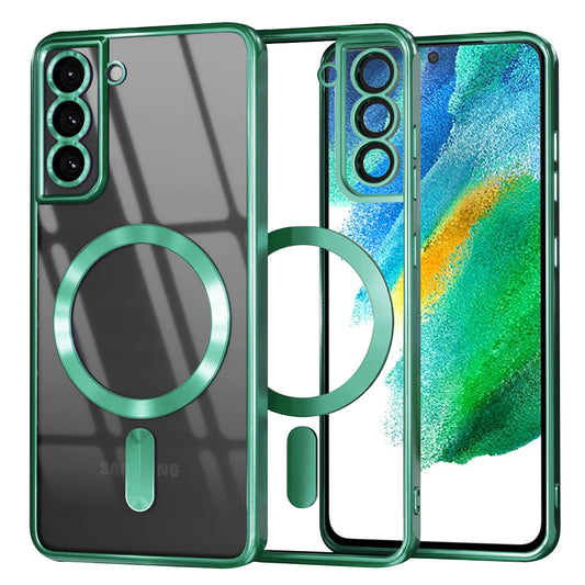 MagSafe-etui til Samsung Galaxy S21 FE 5G G990, Techsuit, Luxury Crystal, Lysegrøn