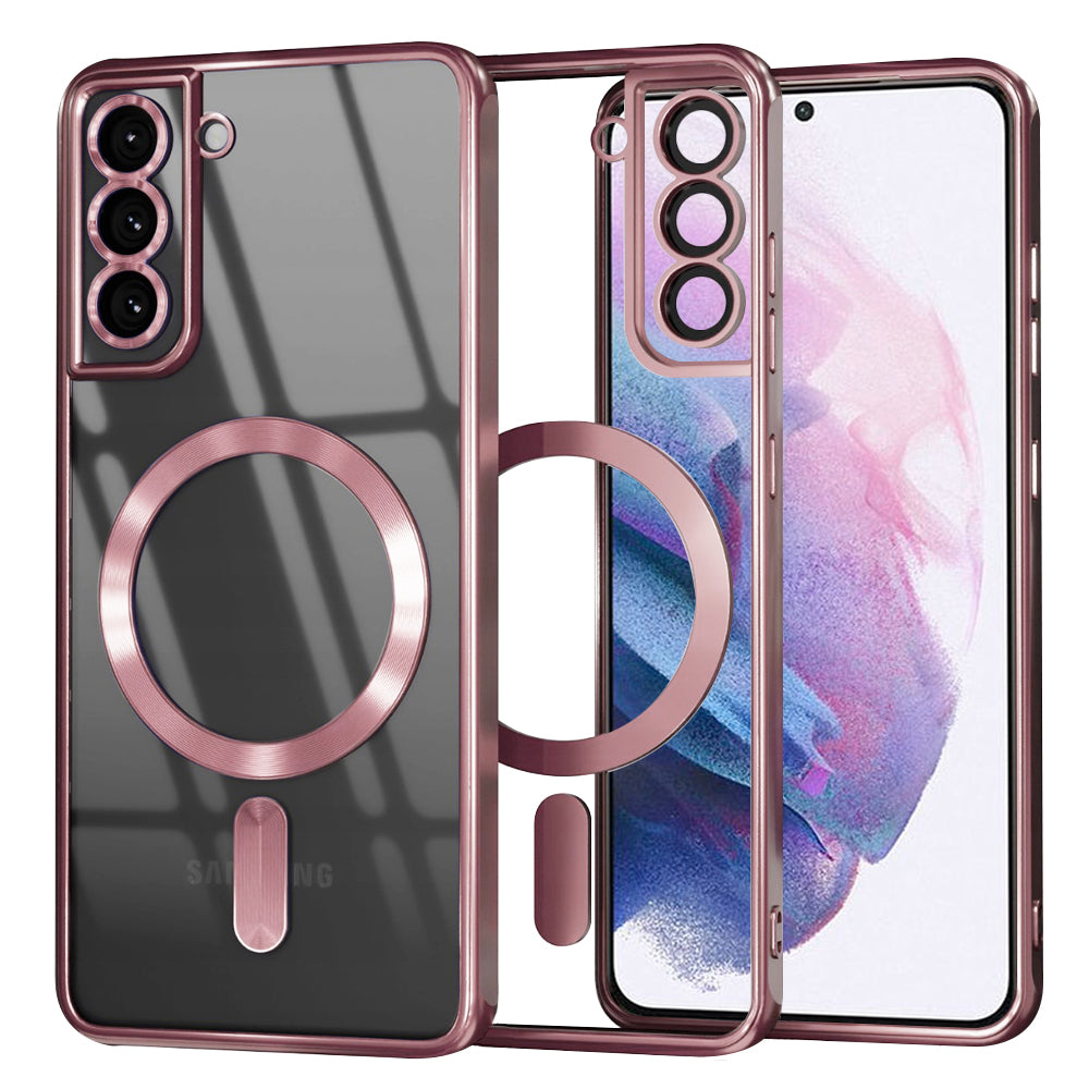 MagSafe-etui til Samsung Galaxy S21+ 5G G996, Techsuit, Luxury Crystal, Pink