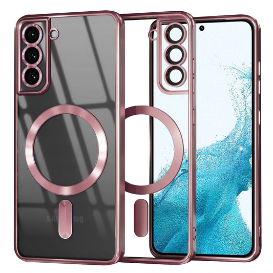 MagSafe-etui til Samsung Galaxy S22 5G S901, Techsuit, Luxury Crystal, Pink