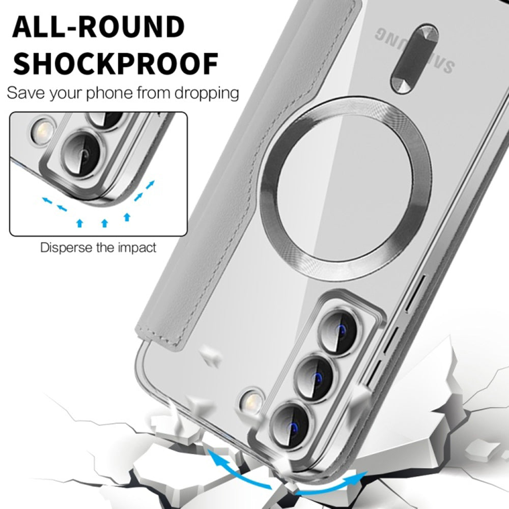MagSafe-etui til Samsung Galaxy S22 5G S901, Techsuit, SmartMag Book, Grå