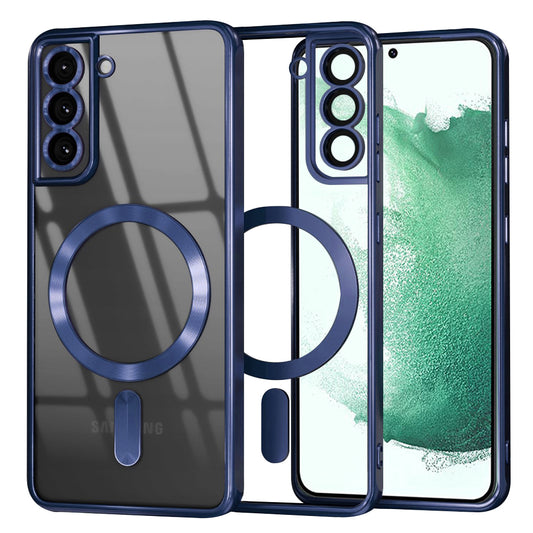 MagSafe-cover til Samsung Galaxy S22+ 5G S906, Techsuit, Luxury Crystal, Mørkeblå