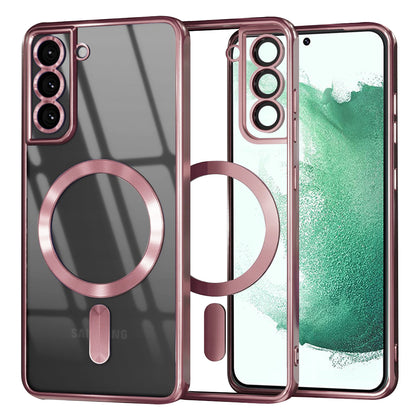 MagSafe-etui til Samsung Galaxy S22+ 5G S906, Techsuit, Luxury Crystal, Pink