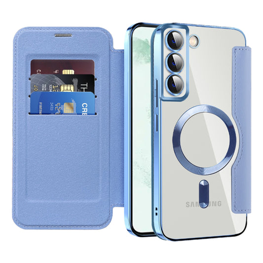 MagSafe-etui til Samsung Galaxy S22+ 5G S906, Techsuit, SmartMag Book, Blå