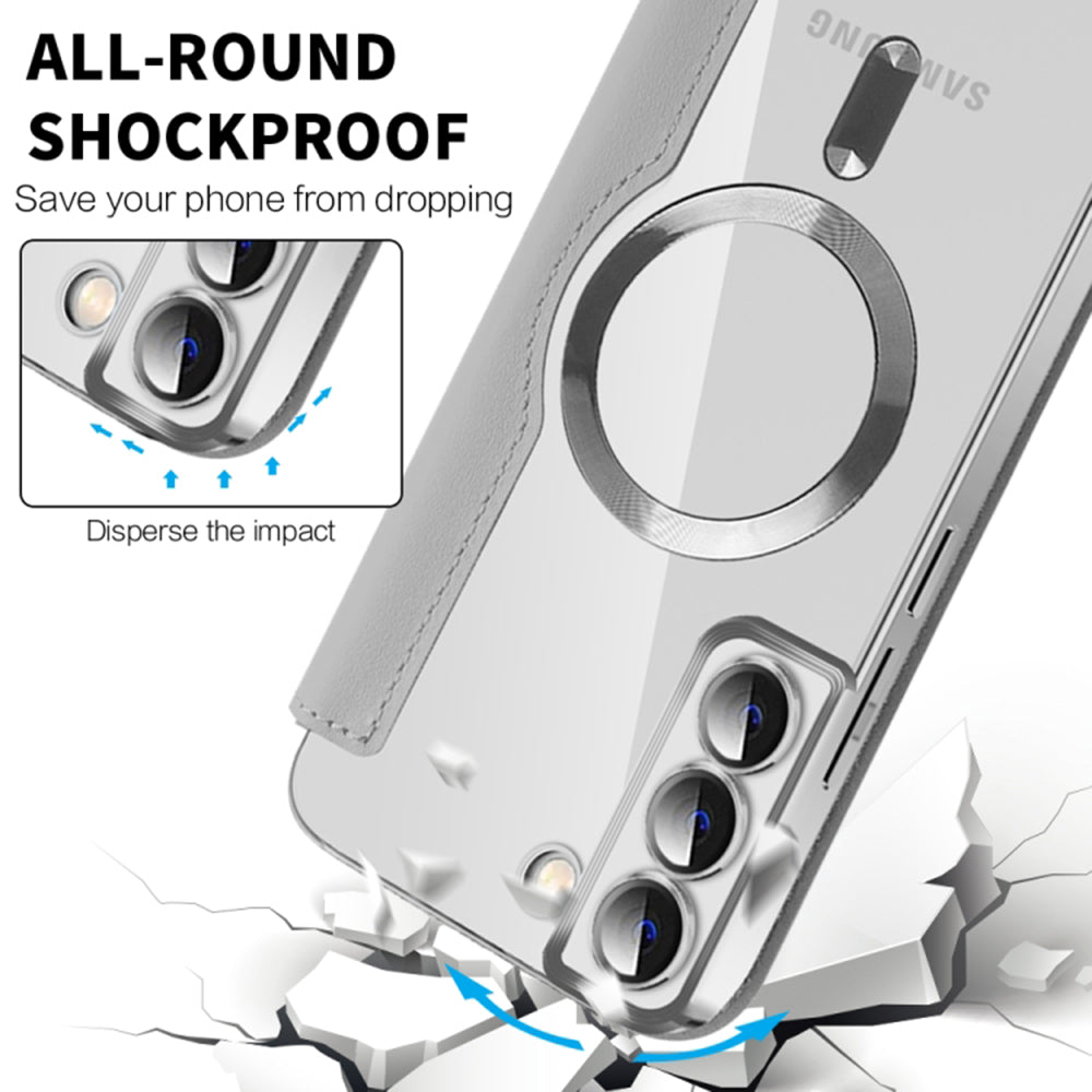 MagSafe-etui til Samsung Galaxy S22+ 5G S906, Techsuit, SmartMag Book, Grå