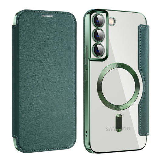 MagSafe-etui til Samsung Galaxy S22+ 5G S906, Techsuit, SmartMag Book, Grøn