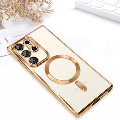 MagSafe-etui til Samsung Galaxy S22 Ultra 5G S908, Techsuit, Luxury Crystal, Mørkeblå
