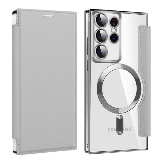 MagSafe-etui til Samsung Galaxy S22 Ultra 5G S908, Techsuit, SmartMag Book, Grå