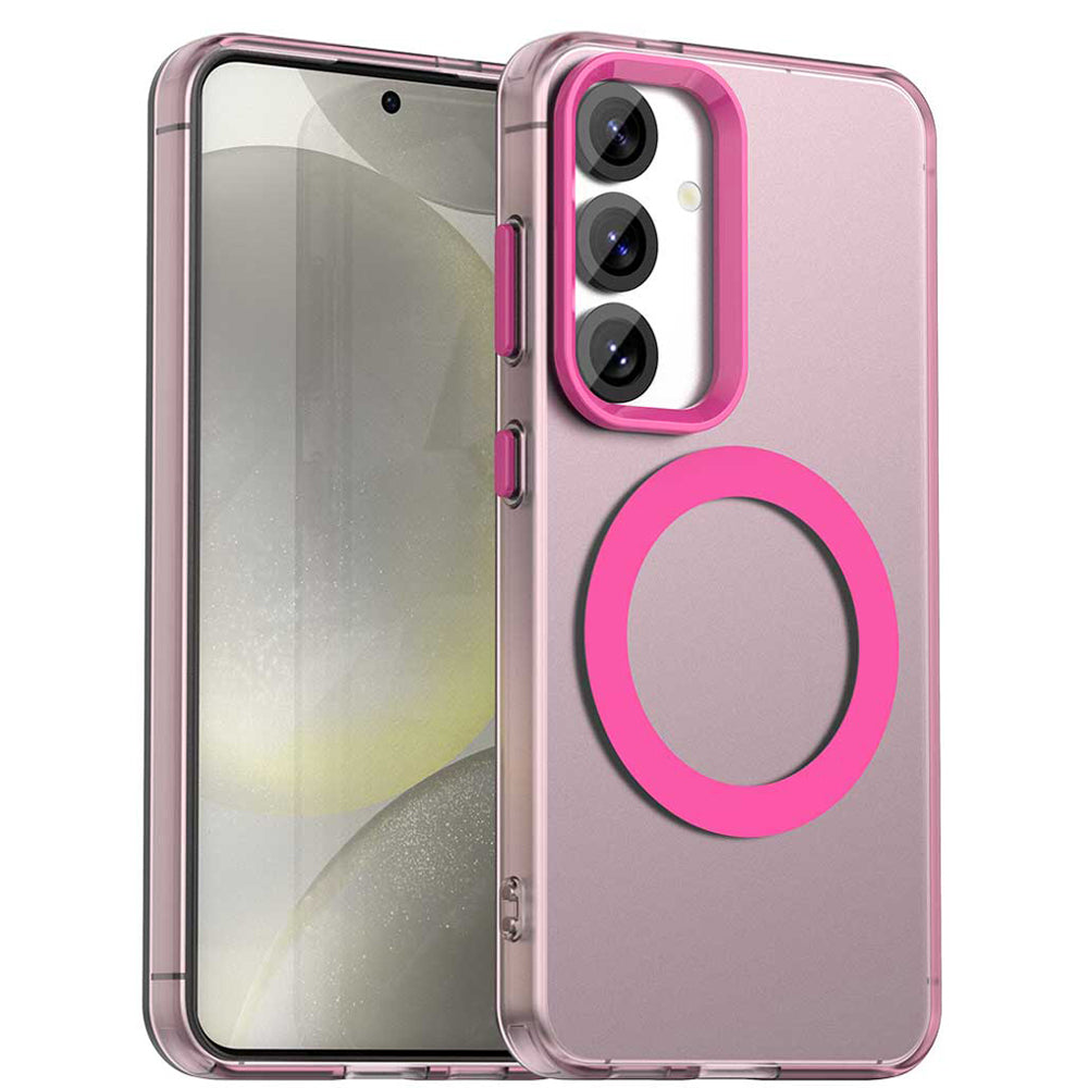 MagSafe-etui til Samsung Galaxy S23 FE S711, Techsuit, CandyCase, Lyserød