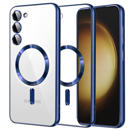 MagSafe-etui til Samsung Galaxy S23+ S916, Techsuit, Luxury Crystal, Mørkeblå