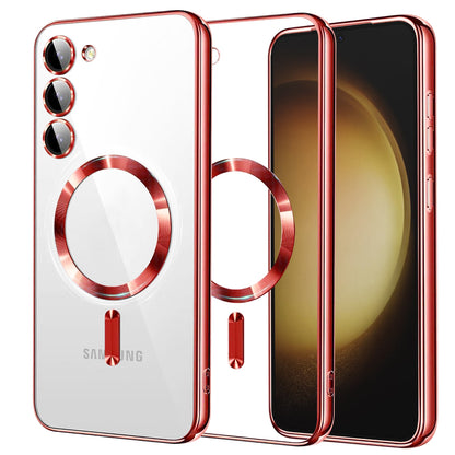 MagSafe-etui til Samsung Galaxy S23+ S916, Techsuit, Luxury Crystal, Rød