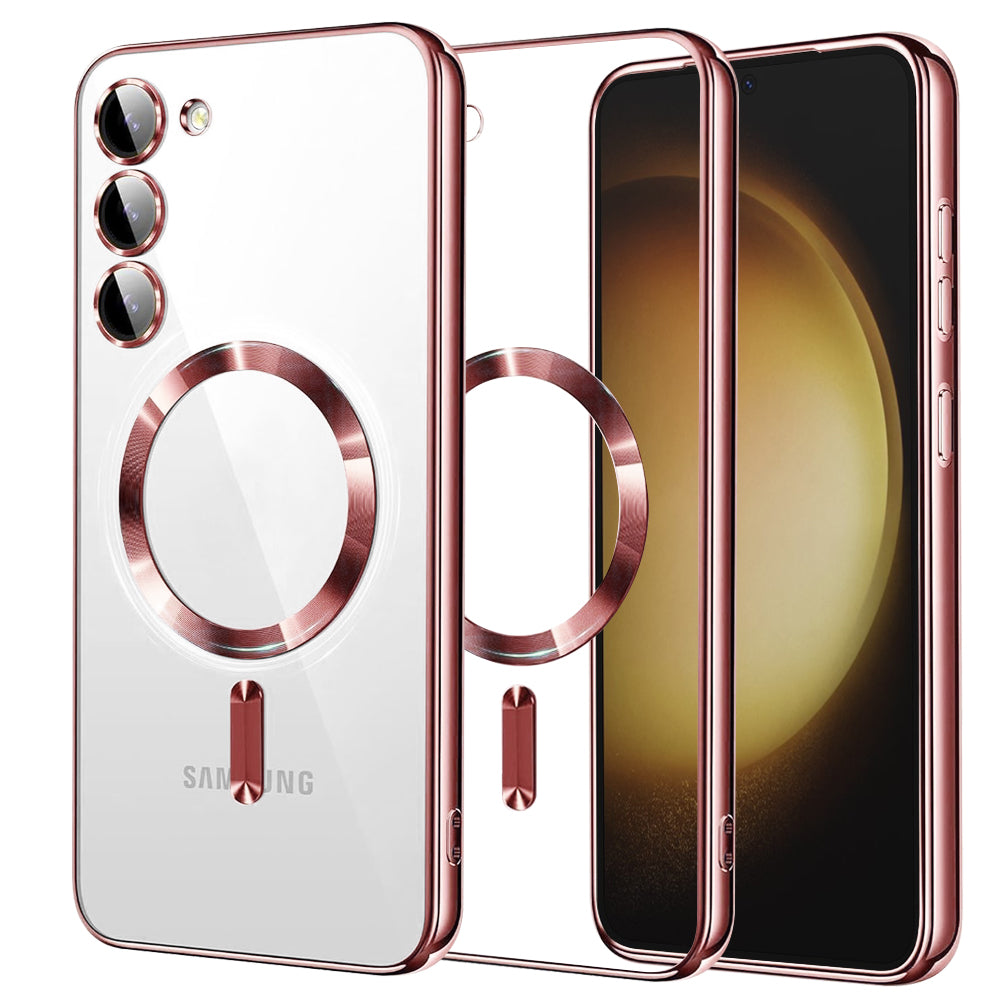 MagSafe-etui til Samsung Galaxy S23+ S916, Techsuit, Luxury Crystal, Pink