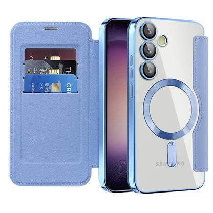 MagSafe-etui til Samsung Galaxy S23+ S916, Techsuit, SmartMag Book, Blå