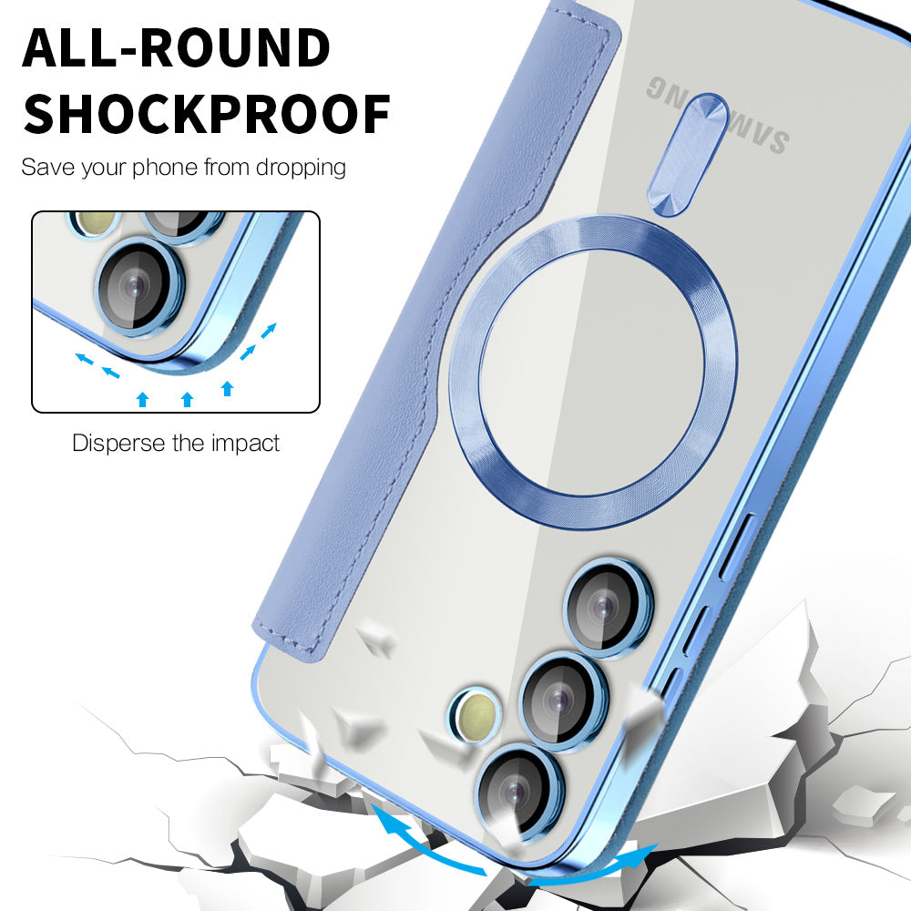 MagSafe-etui til Samsung Galaxy S23+ S916, Techsuit, SmartMag Book, Blå