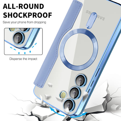 MagSafe-etui til Samsung Galaxy S23+ S916, Techsuit, SmartMag Book, Blå