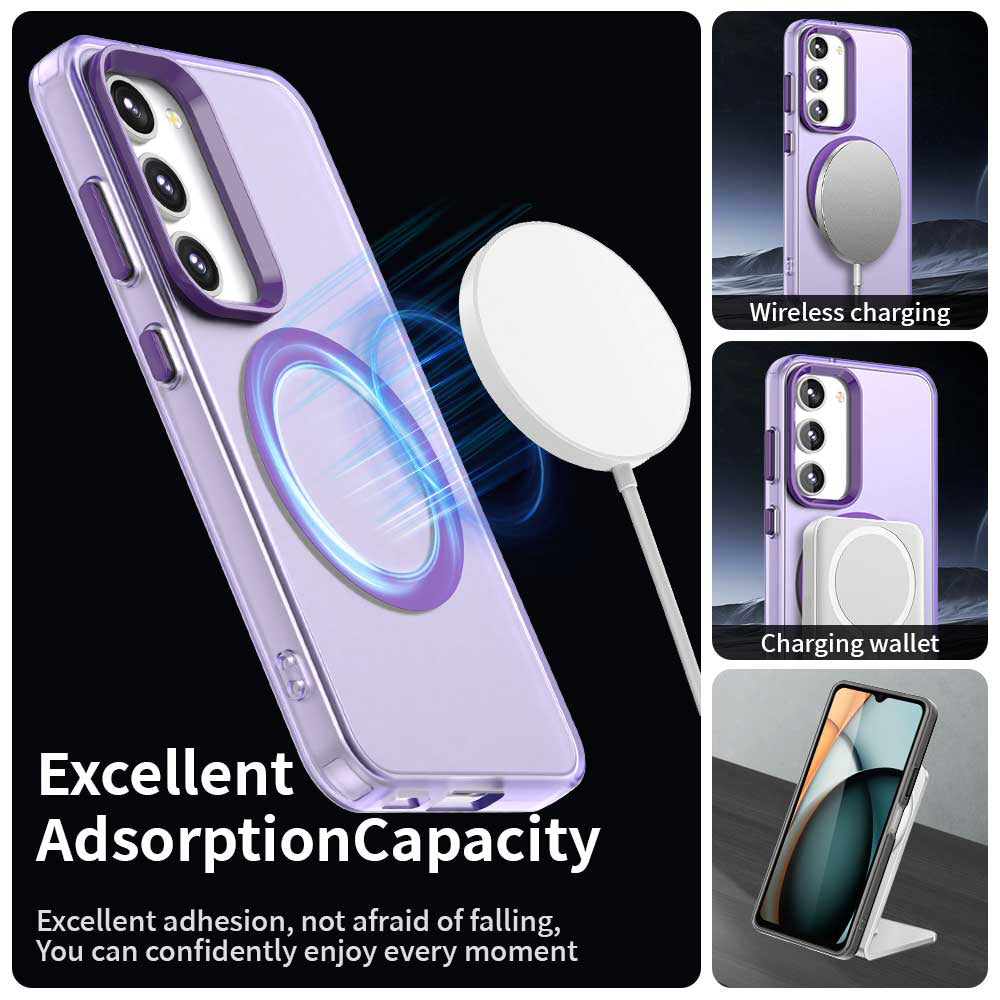 MagSafe-etui til Samsung Galaxy S23 S911, Techsuit, CandyCase, Lilla