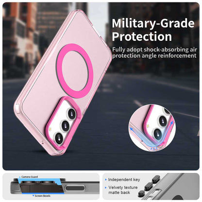 MagSafe-etui til Samsung Galaxy S23 S911, Techsuit, CandyCase, Lyserød