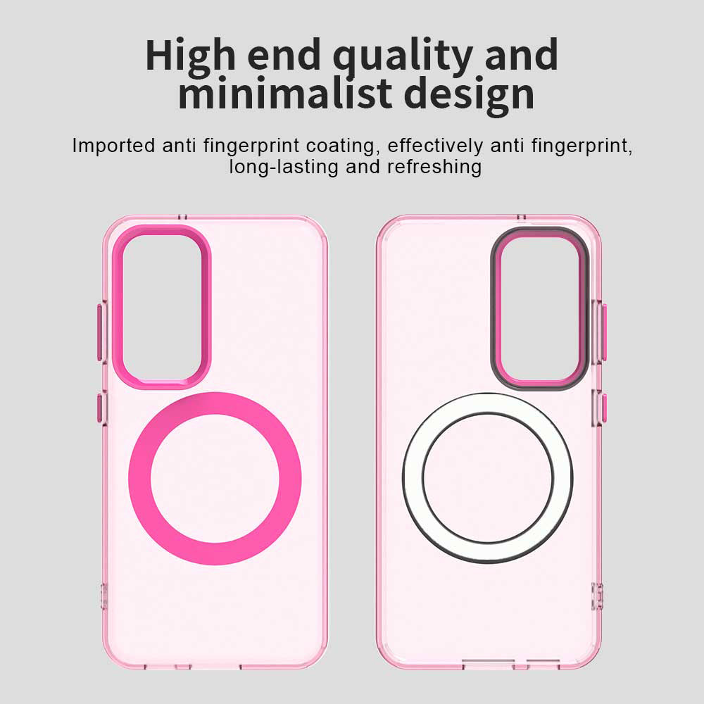 MagSafe-etui til Samsung Galaxy S23 S911, Techsuit, CandyCase, Lyserød
