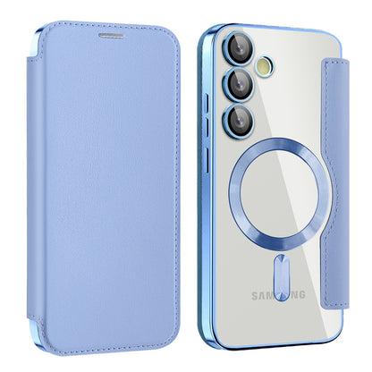 MagSafe-etui til Samsung Galaxy S23 S911, Techsuit, SmartMag Book, Blå