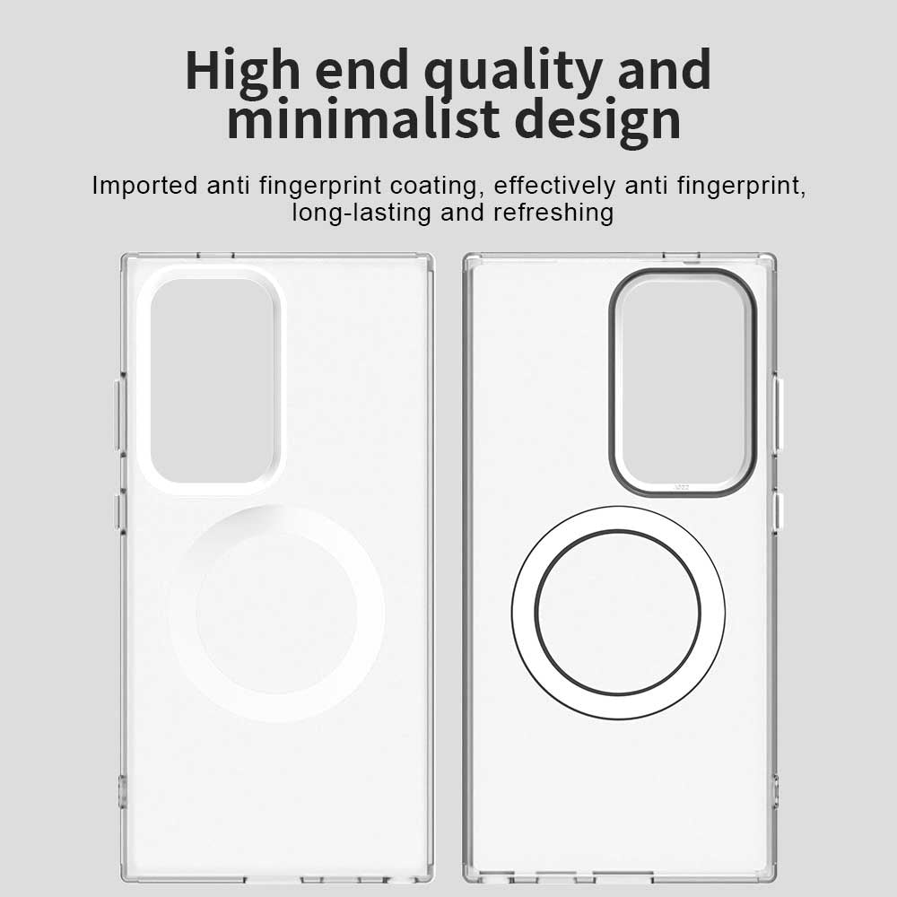 MagSafe-etui til Samsung Galaxy S23 Ultra S918, Techsuit, CandyCase, Hvid