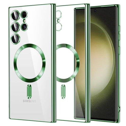 MagSafe-etui til Samsung Galaxy S23 Ultra S918, Techsuit, Luxury Crystal, Lysegrøn