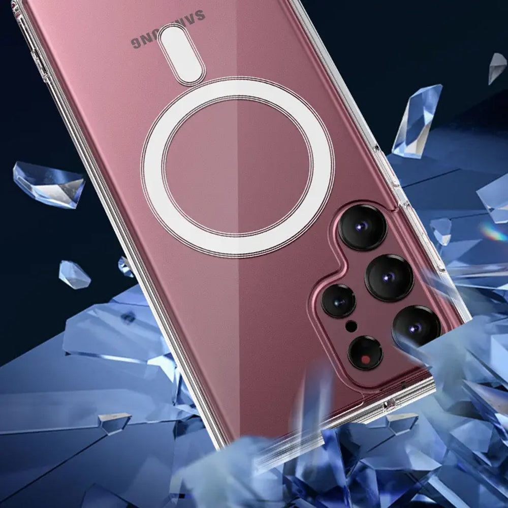 MagSafe-etui til Samsung Galaxy S23 Ultra S918, Techsuit, Pro, Sort