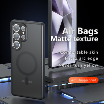 MagSafe-etui til Samsung Galaxy S23 Ultra S918, Techsuit, PureFrost, Satin Sort