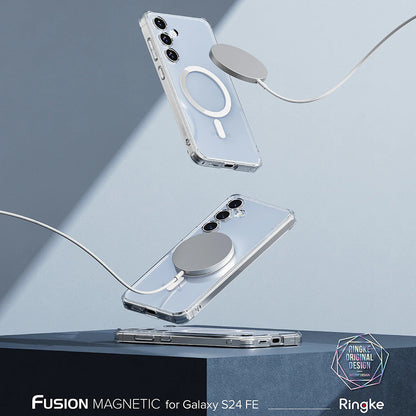 MagSafe-etui til Samsung Galaxy S24 FE S721, Ringke, Fusion, Transparent