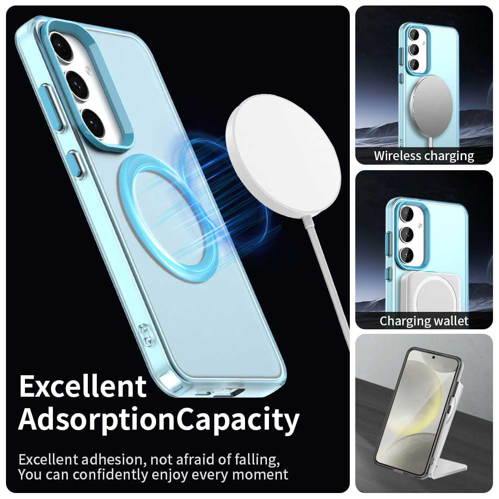 MagSafe-etui til Samsung Galaxy S24 FE S721, Techsuit, CandyCase, Blå