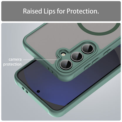 MagSafe-etui til Samsung Galaxy S24 FE S721, Techsuit, HaloFrost II, Grøn