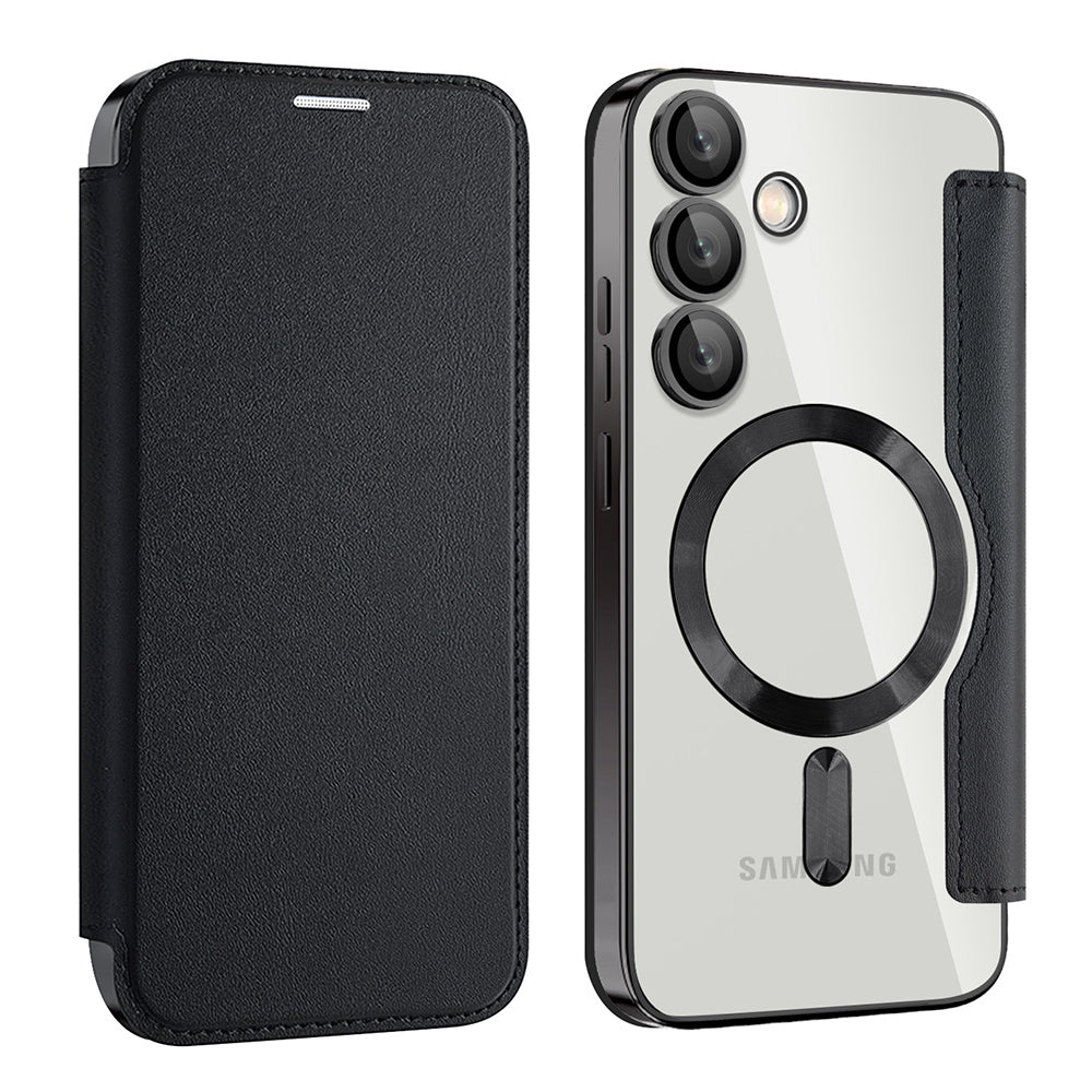 MagSafe-etui til Samsung Galaxy S24+ S926, Techsuit, SmartMag Book, Sort