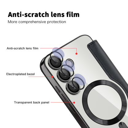 MagSafe-etui til Samsung Galaxy S24+ S926, Techsuit, SmartMag Book, Sort