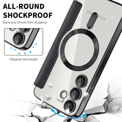 MagSafe-etui til Samsung Galaxy S24+ S926, Techsuit, SmartMag Book, Sort