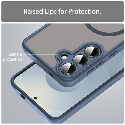 MagSafe-etui til Samsung Galaxy S24 S921, Techsuit, HaloFrost II, Marineblå