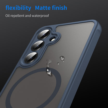 MagSafe-etui til Samsung Galaxy S24 S921, Techsuit, HaloFrost II, Marineblå