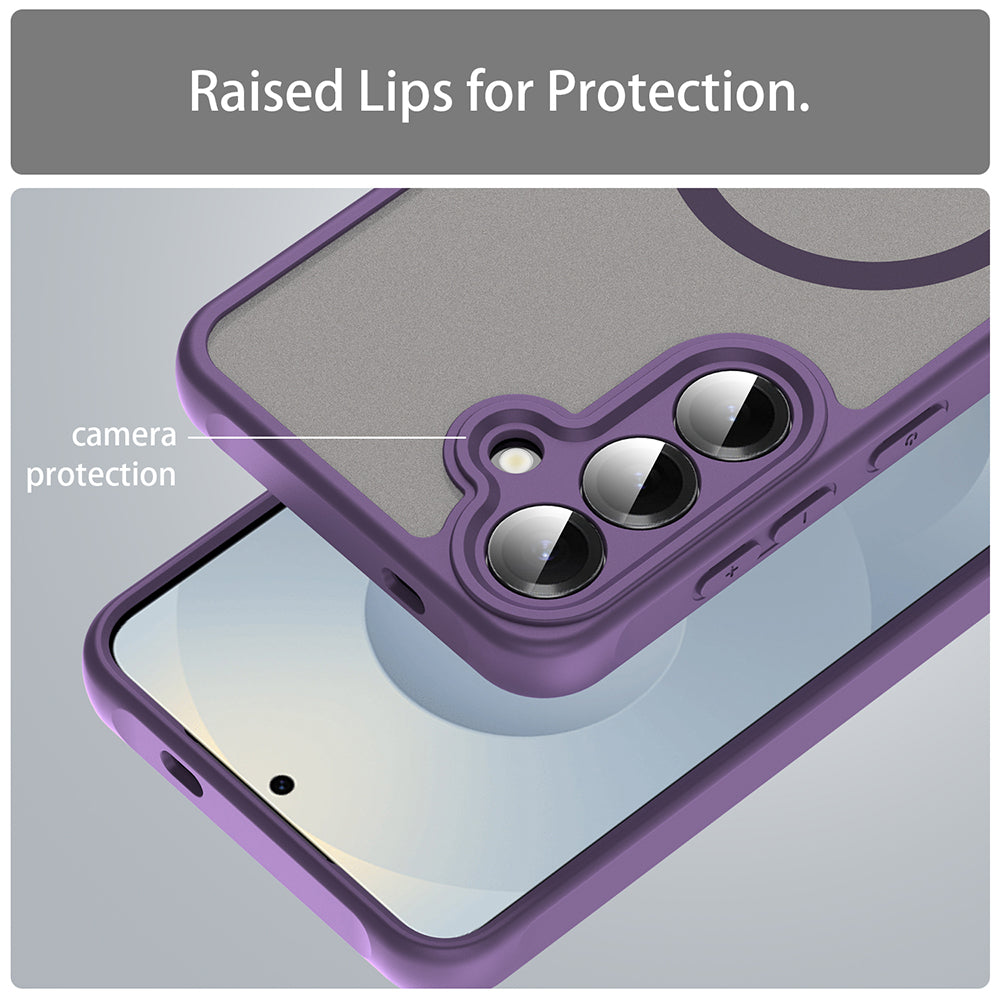MagSafe-etui til Samsung Galaxy S24 S921, Techsuit, HaloFrost II, Lilla