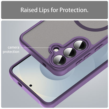 MagSafe-etui til Samsung Galaxy S24 S921, Techsuit, HaloFrost II, Lilla