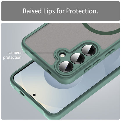 MagSafe-etui til Samsung Galaxy S24 S921, Techsuit, HaloFrost II, Grøn