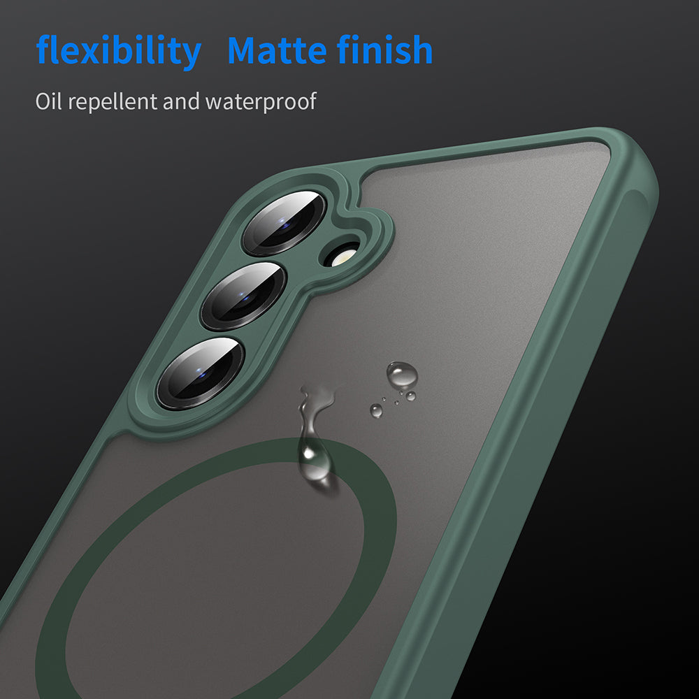 MagSafe-etui til Samsung Galaxy S24 S921, Techsuit, HaloFrost II, Grøn