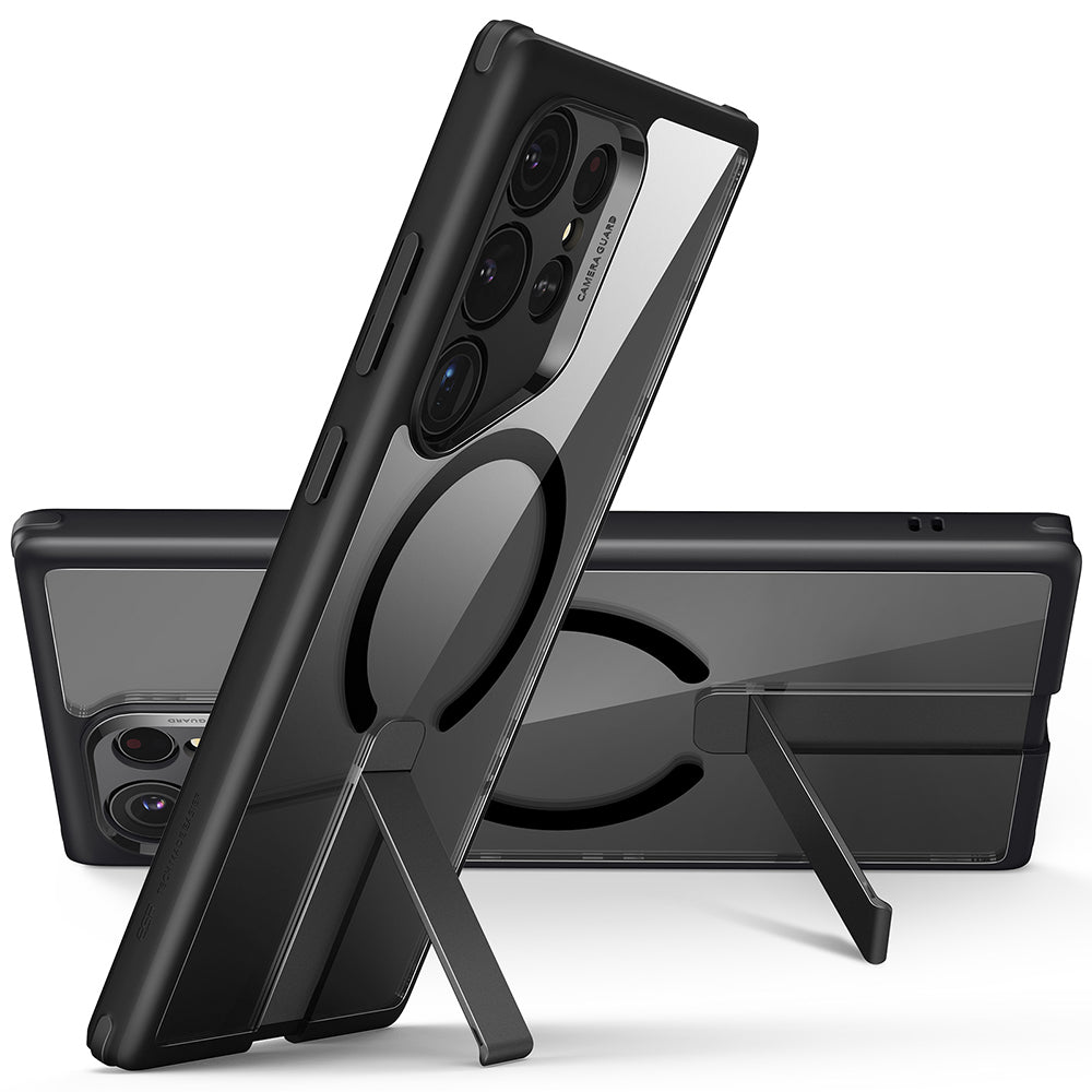 MagSafe cover til Samsung Galaxy S24 Ultra S928, ESR, Boost Flickstand, Sort Transparent