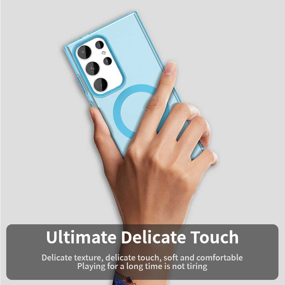 MagSafe-etui til Samsung Galaxy S24 Ultra S928, Techsuit, CandyCase, Blå