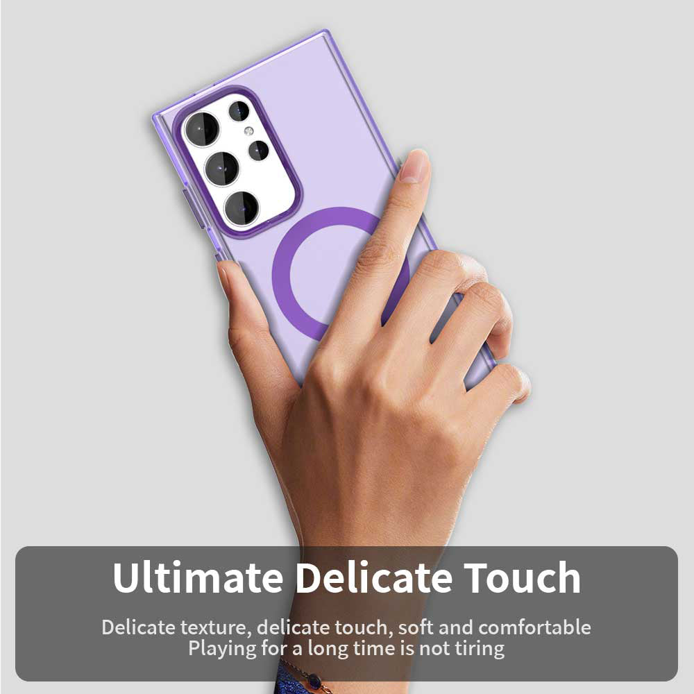 MagSafe-etui til Samsung Galaxy S24 Ultra S928, Techsuit, CandyCase, Lilla