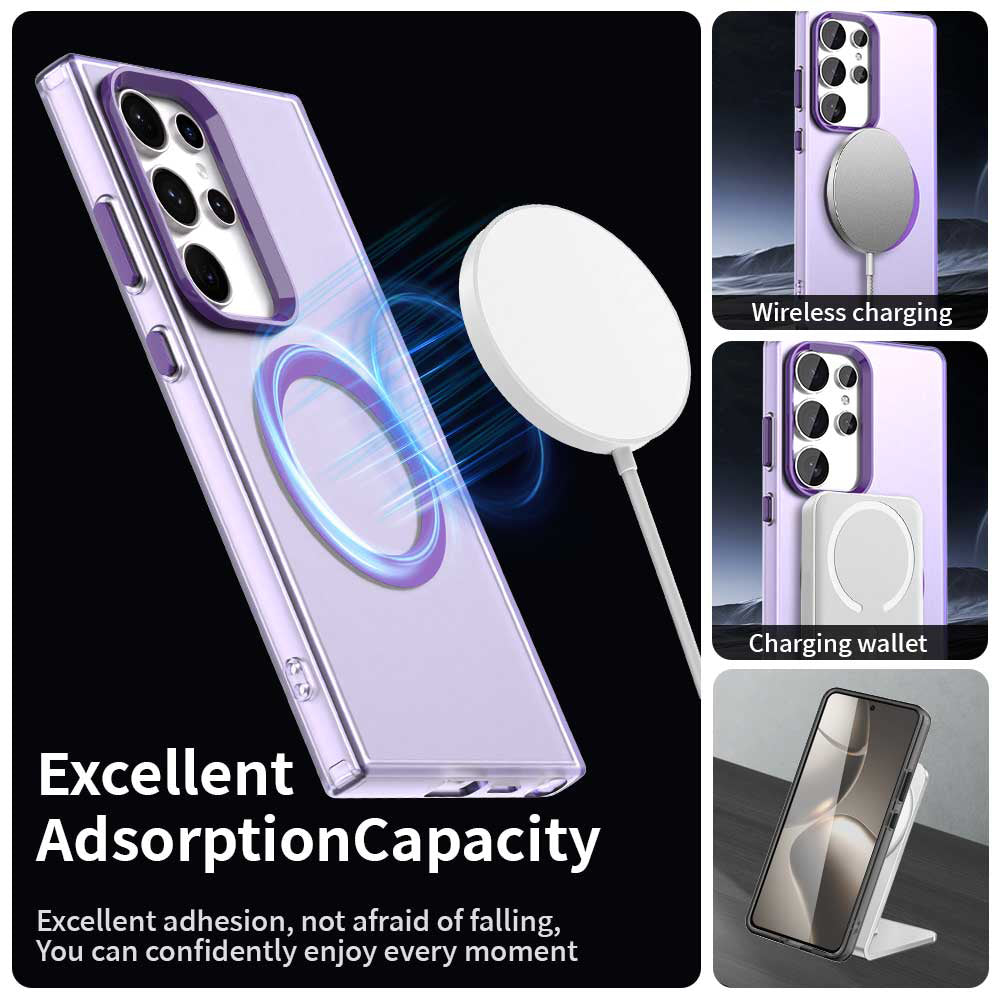 MagSafe-etui til Samsung Galaxy S24 Ultra S928, Techsuit, CandyCase, Lilla