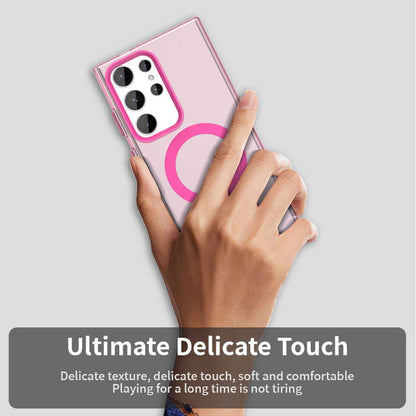 MagSafe Case for Samsung Galaxy S24 Ultra S928, Techsuit, CandyCase, Pink