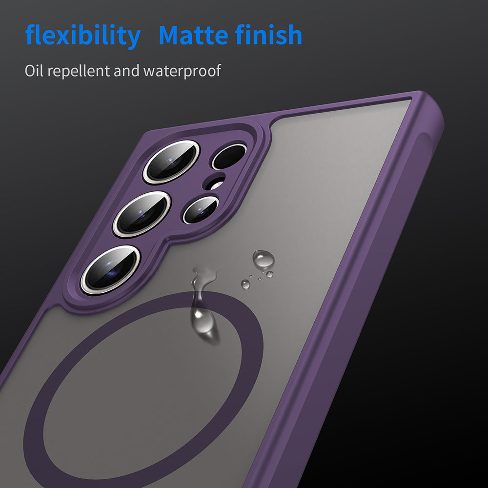MagSafe Case for Samsung Galaxy S24 Ultra S928, Techsuit, HaloFrost II, Purple