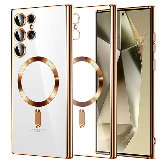 MagSafe-etui til Samsung Galaxy S24 Ultra S928, Techsuit, Luxury Crystal, Guld