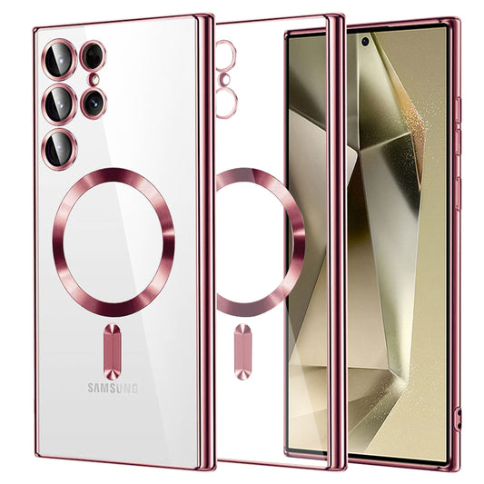 MagSafe-etui til Samsung Galaxy S24 Ultra S928, Techsuit, Luxury Crystal, Pink