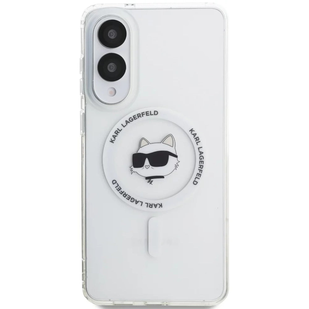 MagSafe cover til Samsung Galaxy S25 Edge S937, Karl Lagerfeld, IML Choupette's Head, Hvid